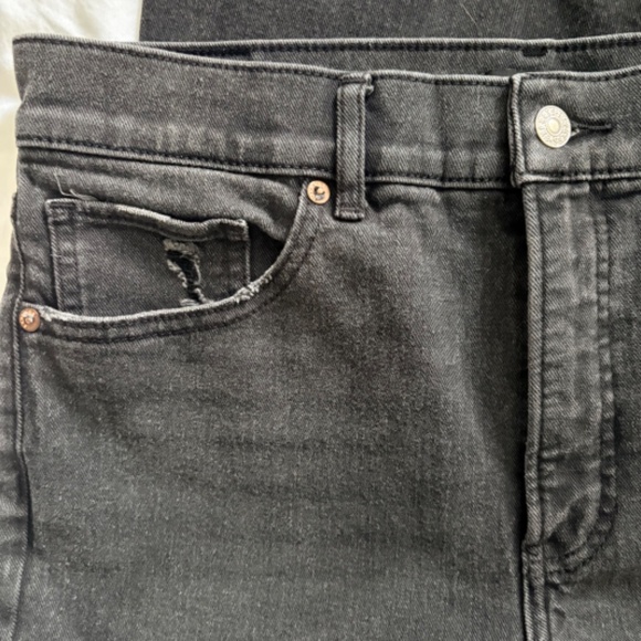 Black 90s Bootcut Distressed High Rise Jeans Express - Picture 3 of 4